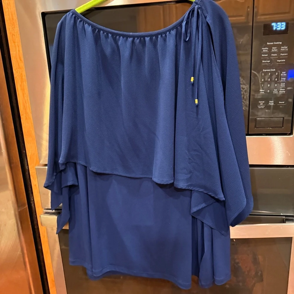 Michael‎ Kors Navy Blouse